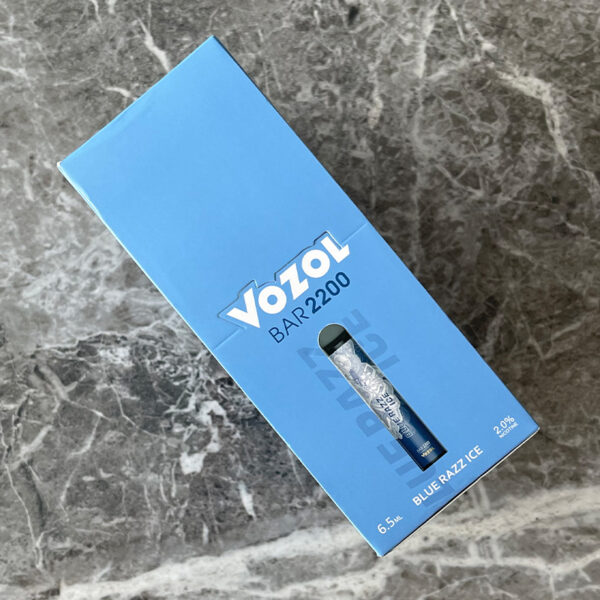 Vozol Bar 2200 Blue Razz Ice vape